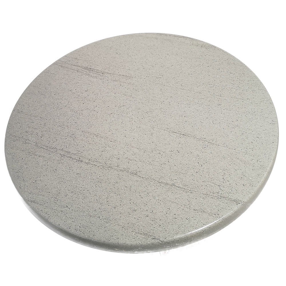 American Tables & Seating 27 1/2" Round Laminate Table Top - Indoor/Outdoor, Compressed Gray (ATS-ATO28-207)