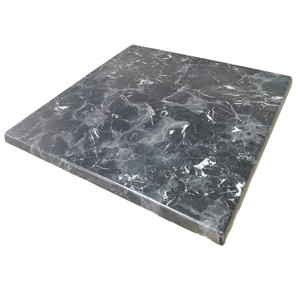 American Tables & Seating 27 1/2" Square Laminate Table Top - Indoor/Outdoor, Alcantara Black (ATS-ATO2828-202)