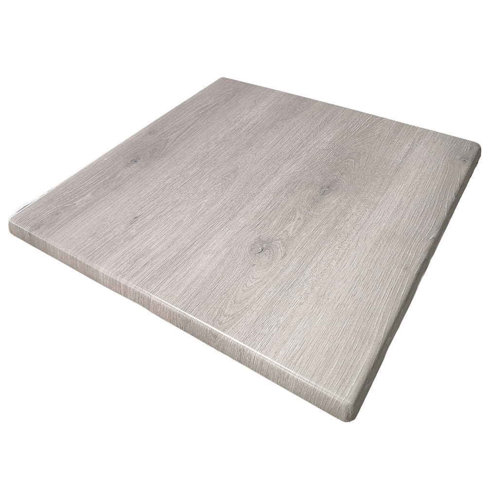 American Tables & Seating 27 1/2" Square Laminate Table Top - Indoor/Outdoor, Gray Oak (ATS-ATO2828-212)