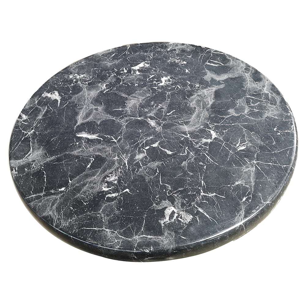 American Tables & Seating 35 1/2" Round Laminate Table Top - Indoor/Outdoor, Alcantara Black (ATS-ATO36-202)