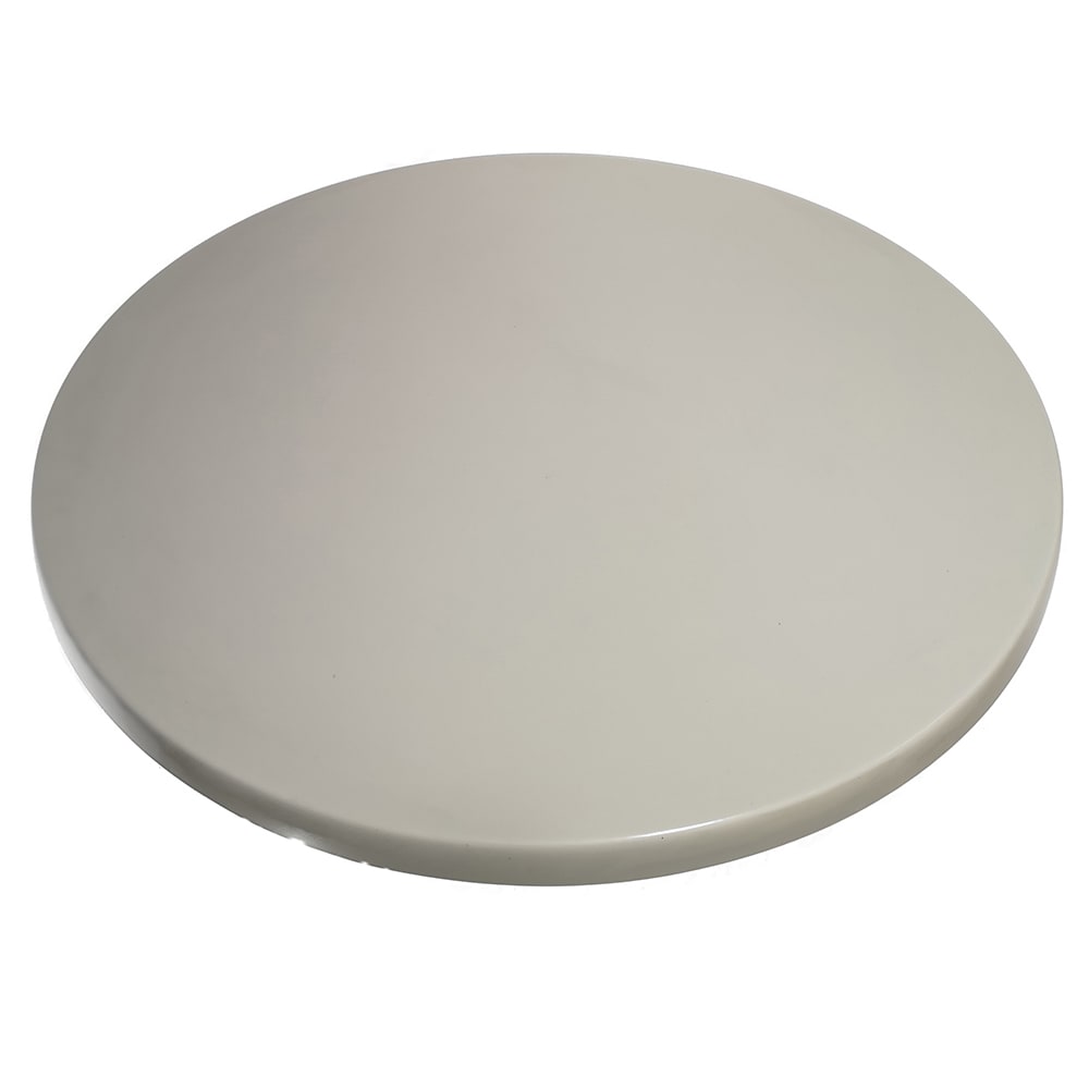 American Tables & Seating 35 1/2" Round Laminate Table Top - Indoor/Outdoor, Pearl White (ATS-ATO36-214)