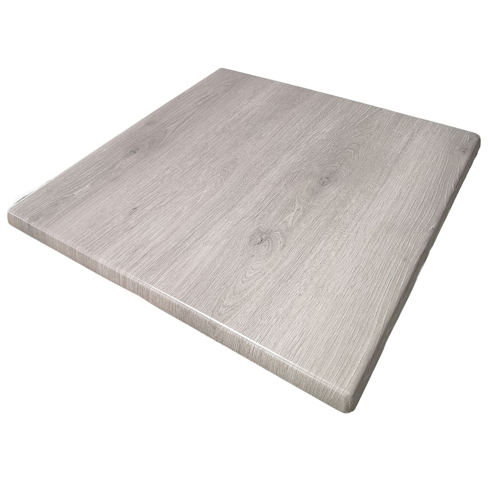 American Tables & Seating 35 1/2" Square Laminate Table Top - Indoor/Outdoor, Gray Oak (ATS-ATO3636-212)