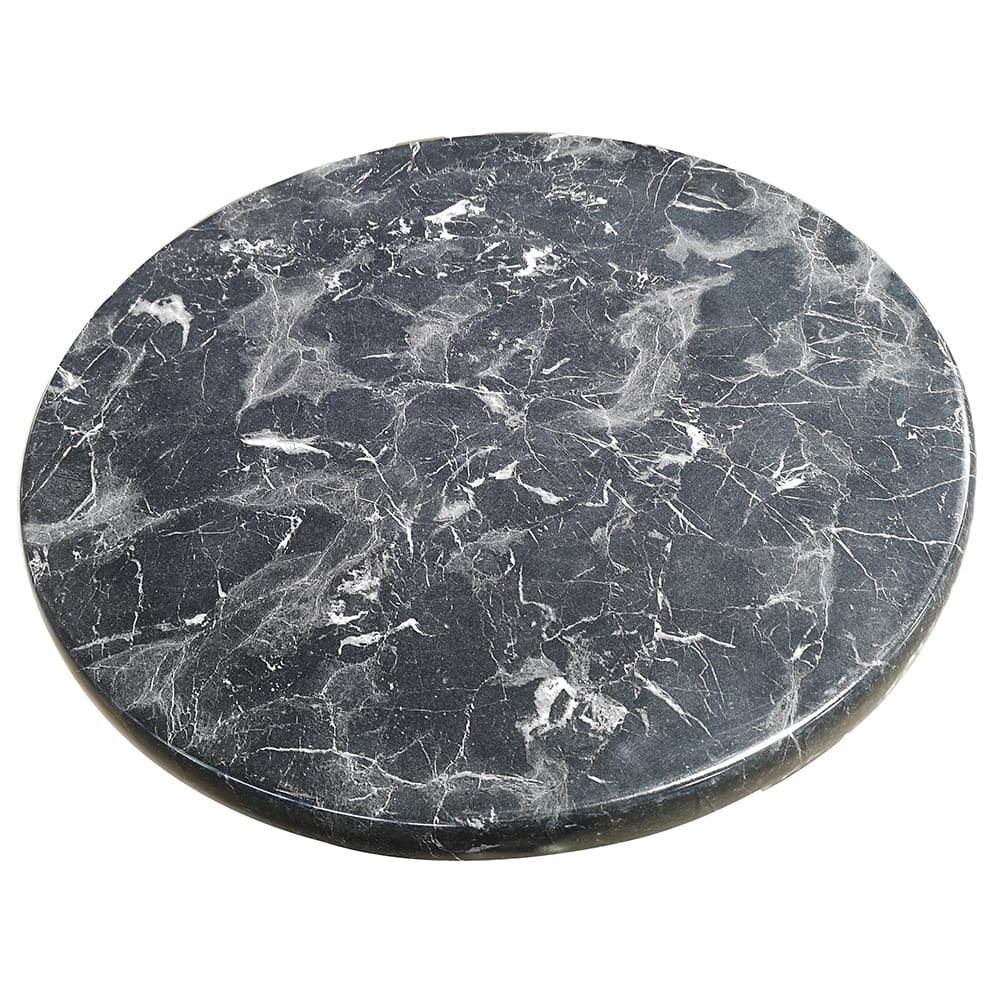 American Tables & Seating 47 1/5" Round Laminate Table Top - Indoor/Outdoor, Alcantara Black (ATS-ATO48-202)