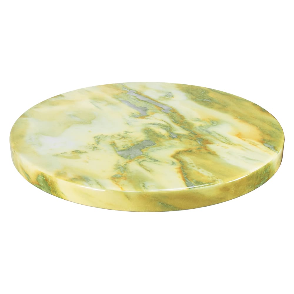 American Tables & Seating 30" Round Resin Table Top, Yellow/Green (ATS-ATR30-Y/G)