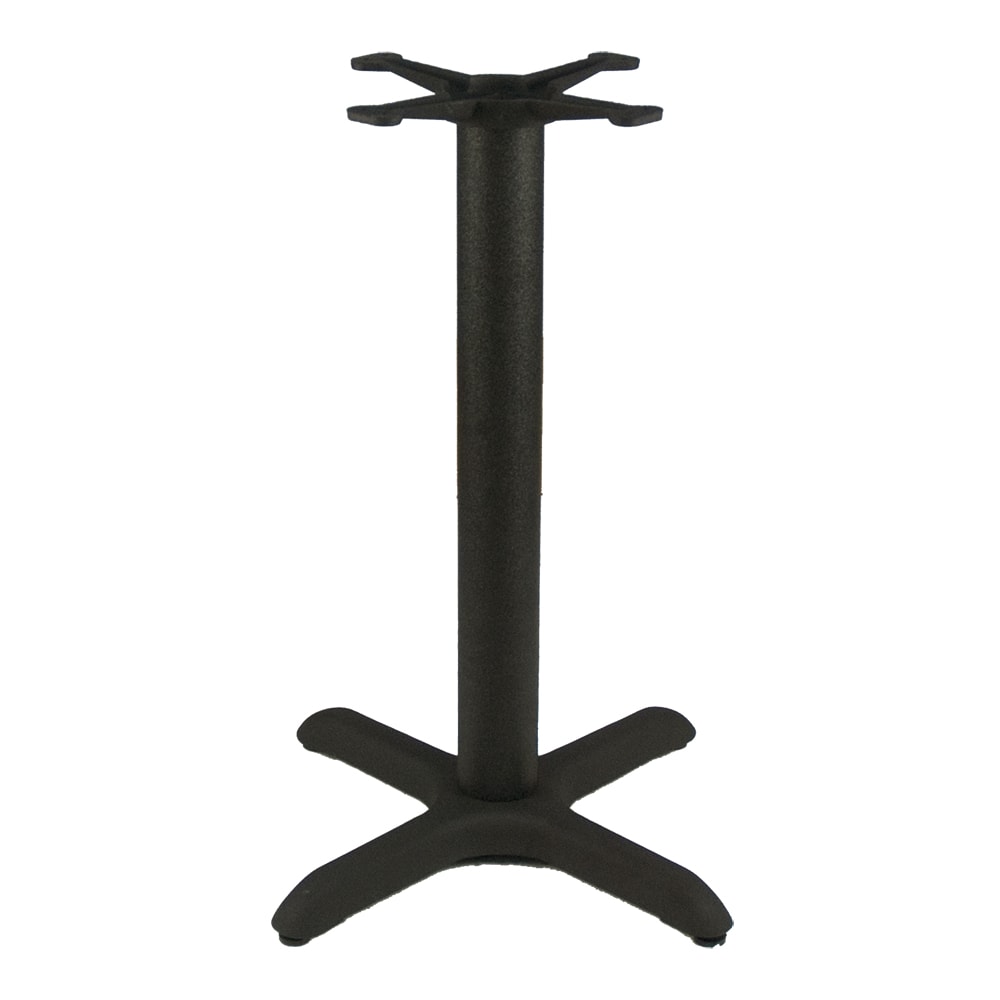 American Tables & Seating 3 Piece Dining Height Table Base Kit - 3" Column, 22" x 22" Base Spread, Black (T2222-O)