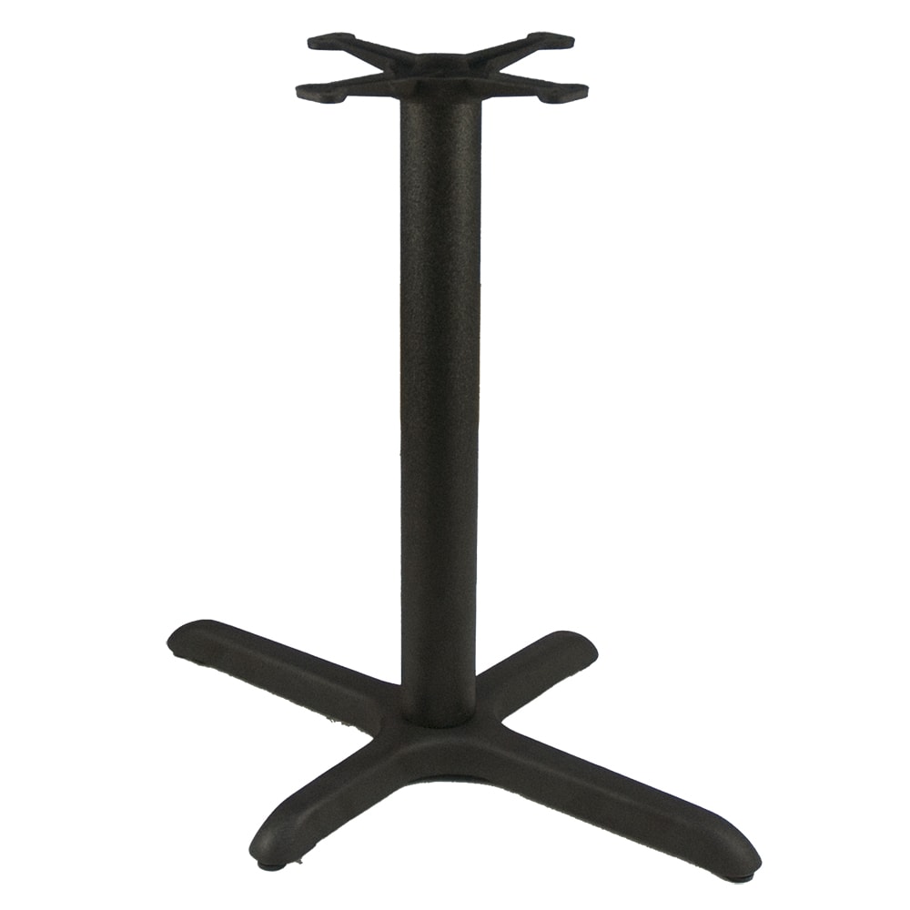 American Tables & Seating 3 Piece Dining Height Table Base Kit - 3" Column, 22" x 30" Base Spread, Black (T2230-O)