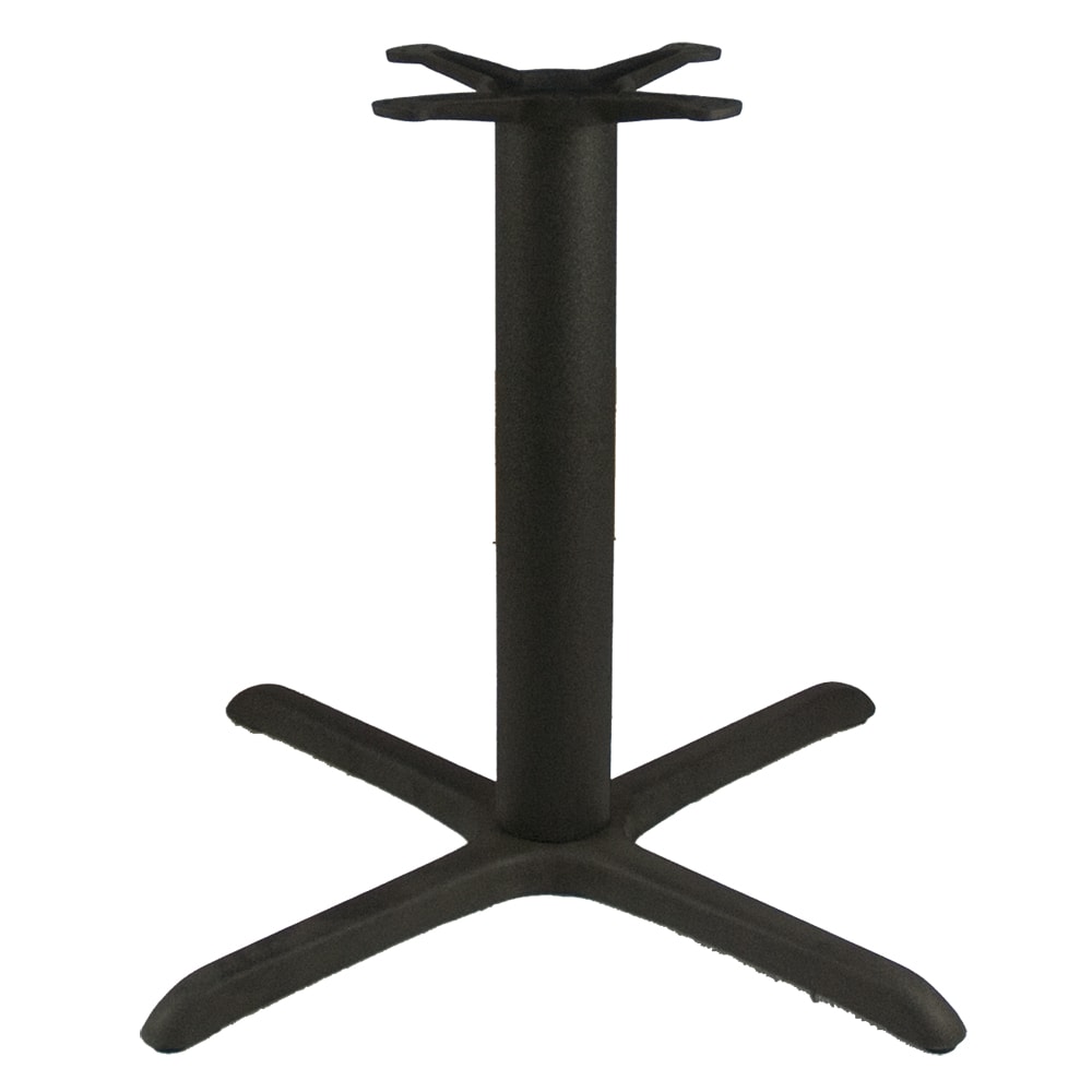 American Tables & Seating 3 Piece Dining Height Table Base Kit - 4" Column, 36" x 36" Base Spread, Black (T3636-O)