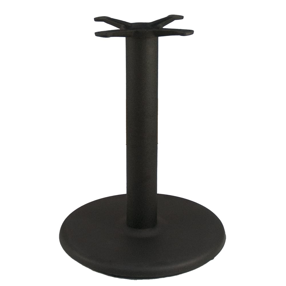 American Tables & Seating 3 Piece Dining Height Table Base Kit - 4" Column, 22" Round Base, Black (TR22-O)