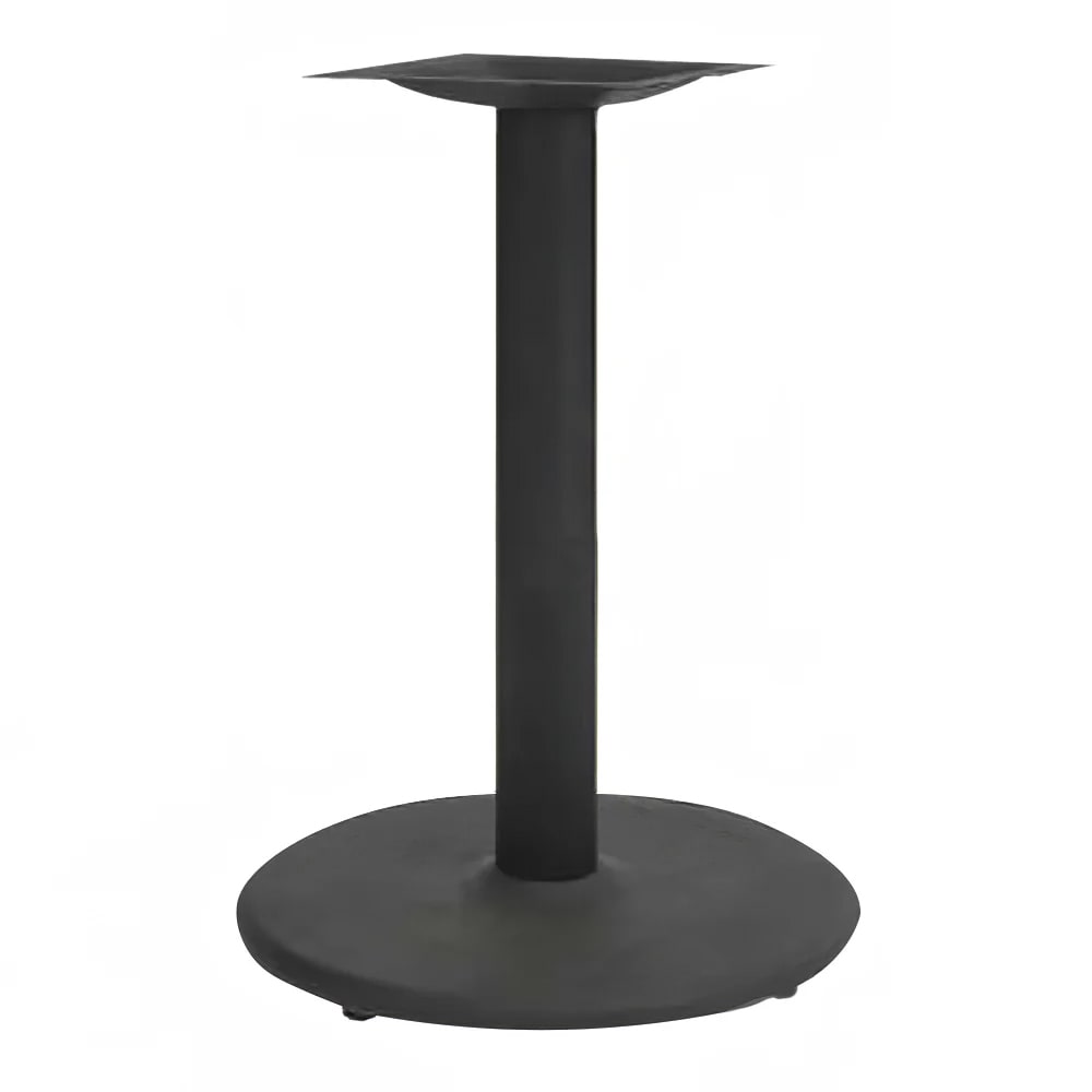 American Tables & Seating 2 Piece Dining Height Table Base Kit - 4" Column, 22" Round Base, Black (TR22M-O)