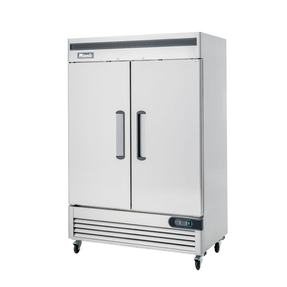 Migali C-2FB-HC 54 2/5" Competitor Series® Two Section Reach In Freezer, (2) Left/Right Hinge Solid Doors, 115v