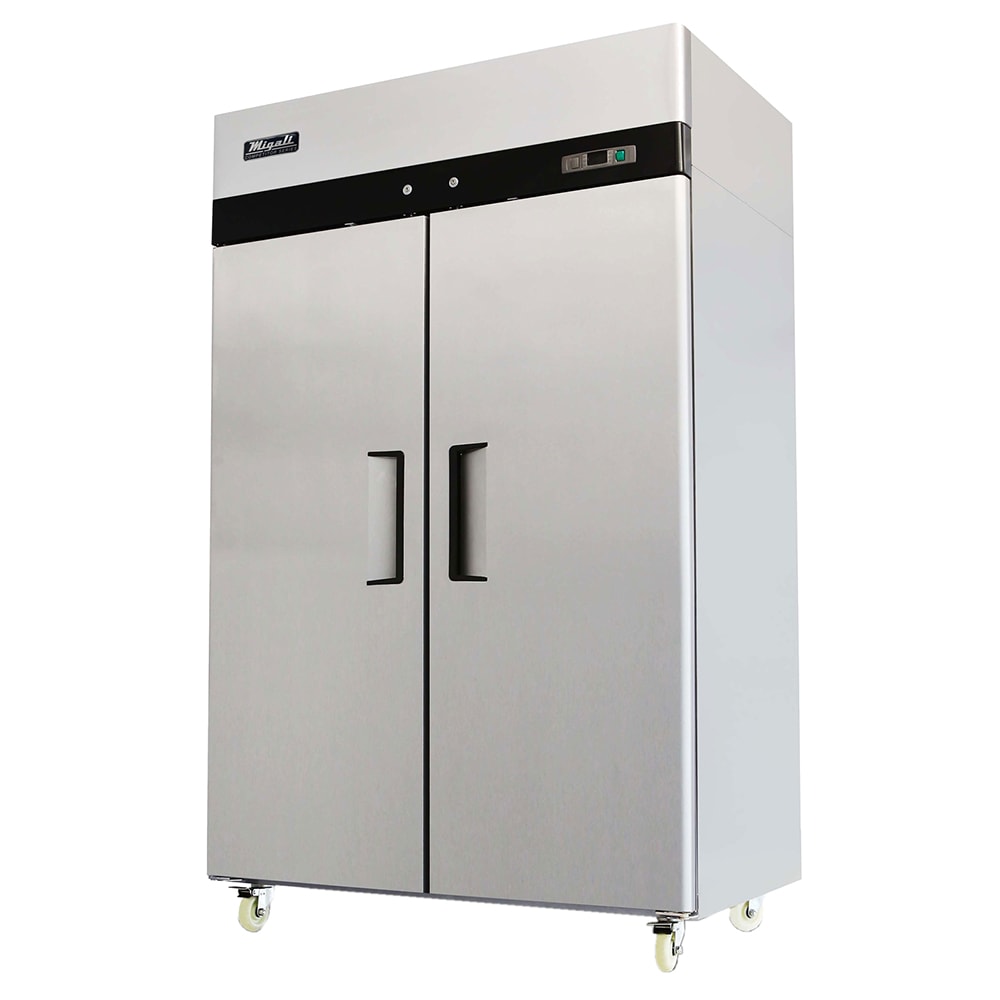 Migali C-2F-HC 51 7/10" Competitor Series® Two Section Reach In Freezer, (2) Left/Right Hinge Solid Doors, 115v