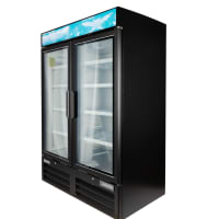 Migali C-49FM-HCE 54 2/5" Two Section Display Freezer w/ Swing Doors - Bottom Mount Compressor, White, 115v thumbnail 2