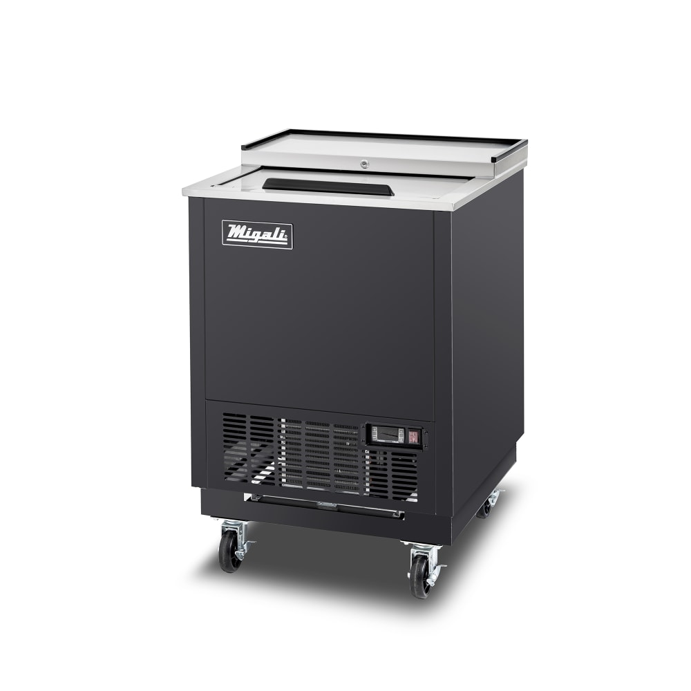 Migali C-GF25-HC 1 Section Competitor Series® Glass Chiller w/ 73 Mug Capacity - Black, 115v