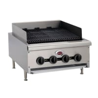 Migali C-RB24 24" Natural Gas Charbroiler w/ Cast Iron Grates, 70,000 BTU thumbnail 2