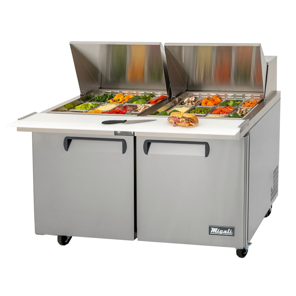 Migali C-SP60-24BT-HC 60 1/5" Competitor Series® Sandwich/Salad Prep Table w/ Refrigerated Base, 115v