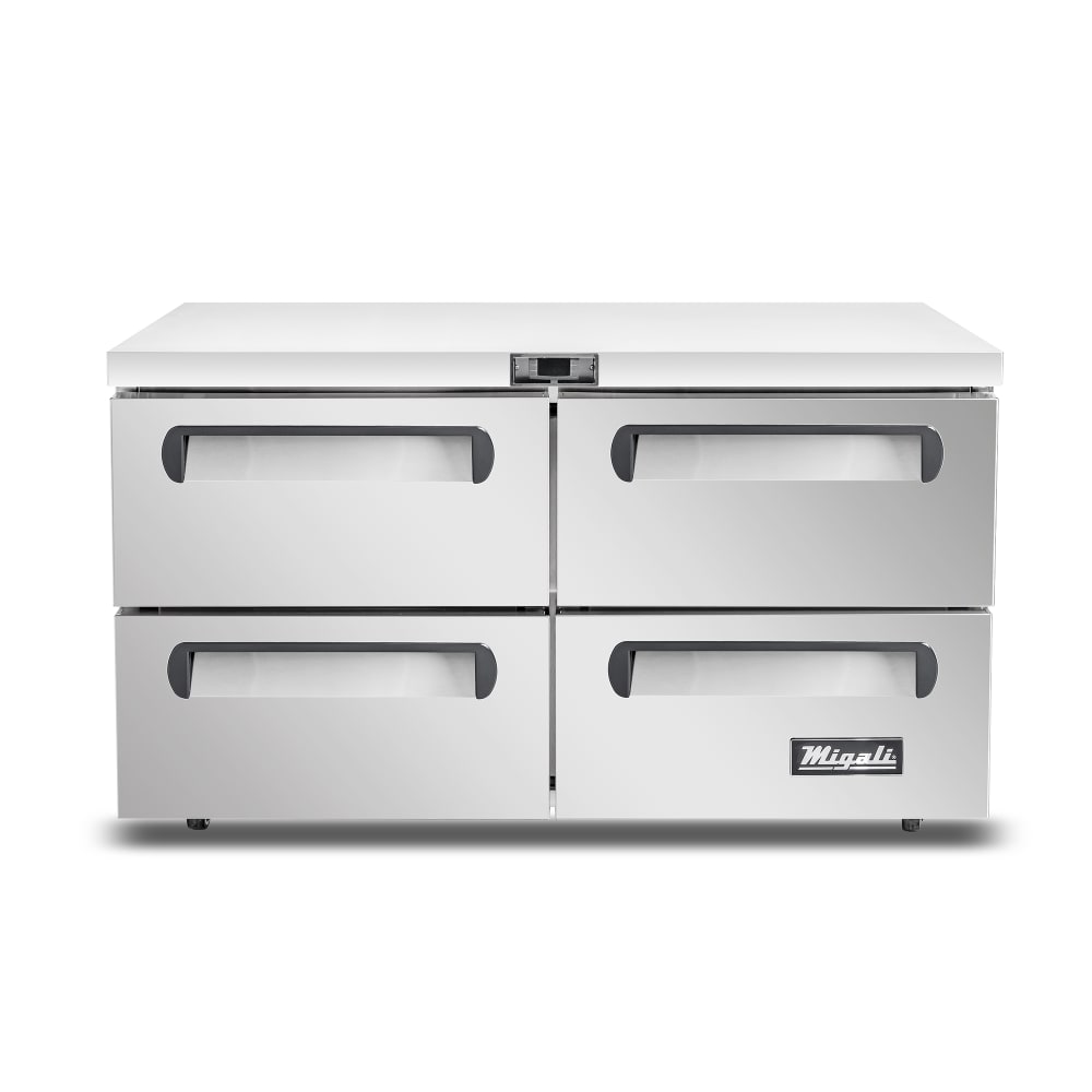 Migali C-U60R-D-HC 60 1/4" Competitor Series® Worktop Refrigerator w/ (2) Sections & (2) Drawers, 115v