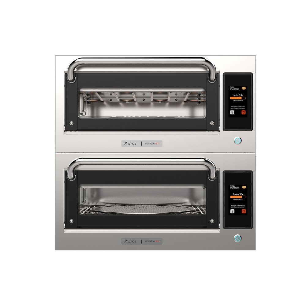 Pratica Countertop Double Multi-Purpose Deck Oven - 208-240v (FORZASTIDBL)