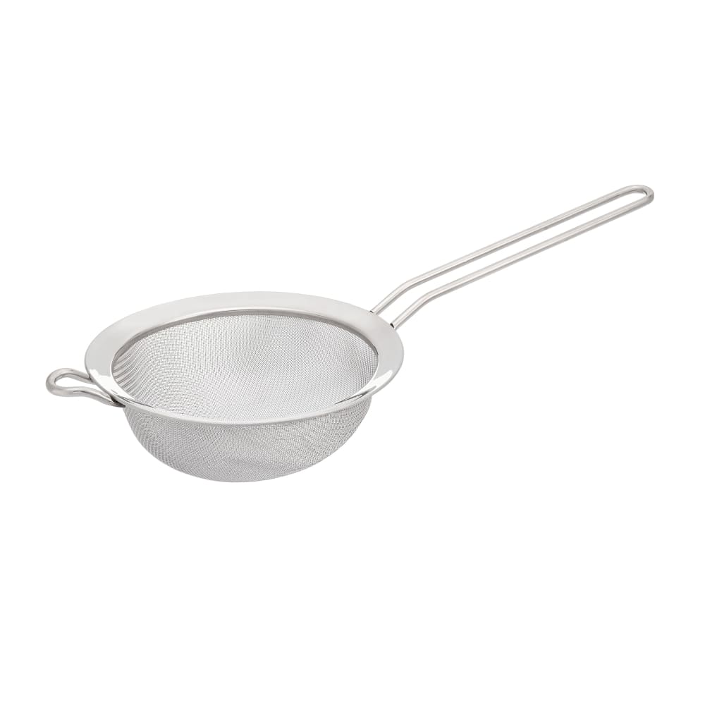 Matfer Bourgeat 020424 6" Strainer w/ Pan Hook, Stainless Steel Mesh & Handle