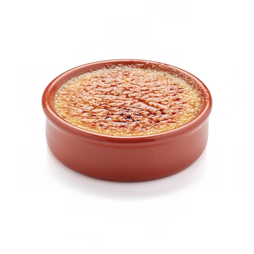 Matfer Bourgeat 052278 4 3/4" Round Crème Brulee Dish - Glazed Earthenware