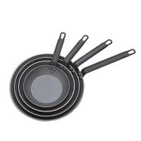 Matfer Bourgeat 062001 8 5/8" Black Carbon Steel Frying Pan w/ Solid Metal Handle thumbnail 9