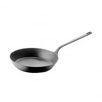 Matfer Bourgeat 062002 9 1/2" Black Steel Frying Pan w/ Riveted Strong Steel Strip Handle thumbnail 9