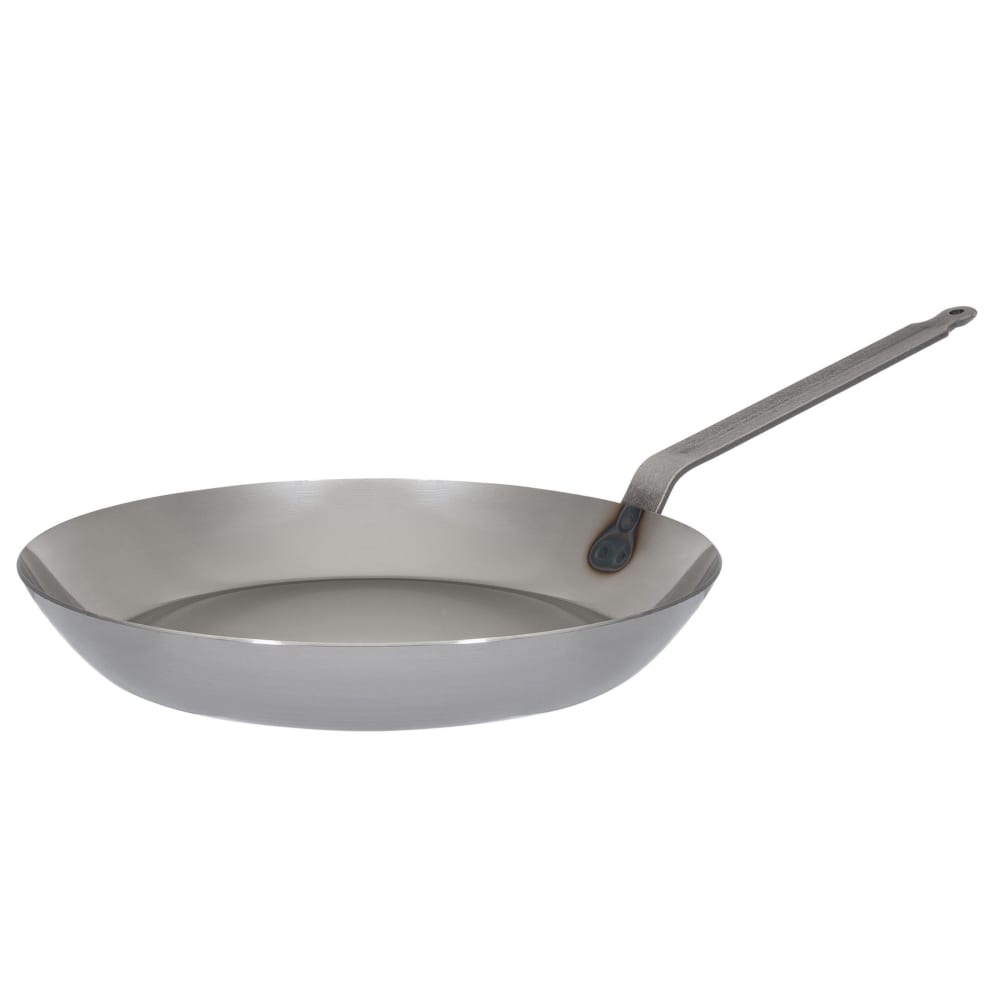 Matfer Bourgeat 062005 11 7/8" Black Steel Frying Pan w/ Riveted Strong Steel Strip Handle