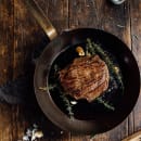 Matfer Bourgeat 062005 11 7/8" Black Steel Frying Pan w/ Riveted Strong Steel Strip Handle thumbnail 7