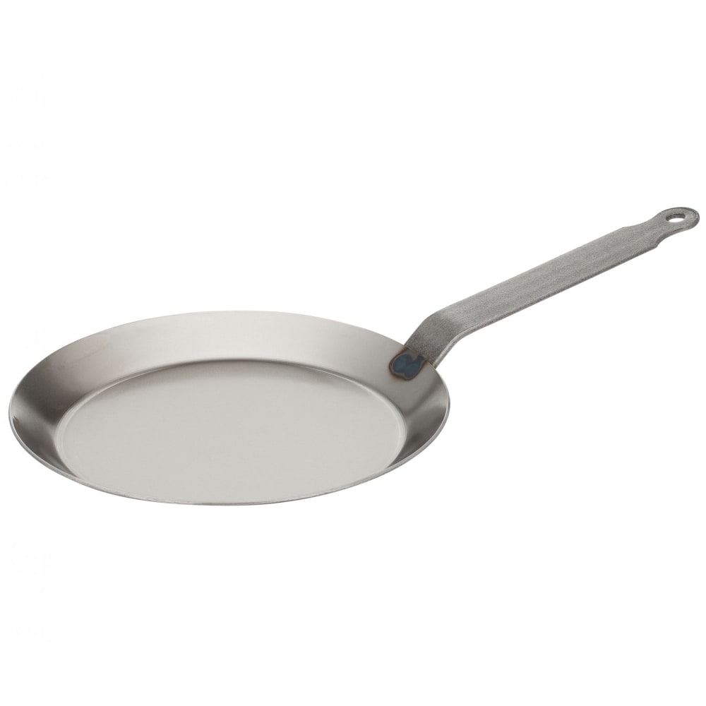 Matfer Bourgeat 062031 7" Black Steel Crepe Pan w/ Iron Loop Handle