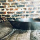 Matfer Bourgeat 062051 14 1/8" Black Steel Paella Pan w/ Curved Sides thumbnail 4