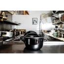 Matfer Bourgeat 070973 2 1/2 qt Enameled Steel Mussel Pot w/ Lid thumbnail 2