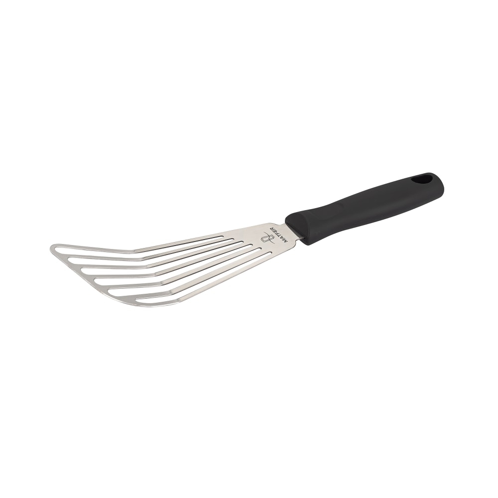 Matfer Bourgeat 072045 6 3/4" Fish Spatula/Turner w/ Polypropylene Handle, Stainless Steel