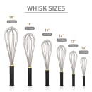 Matfer Bourgeat 111024 Exoglass® 14" Piano Wire Whisk, Heat Resistant to 430 F, Stainless Steel/Insulated Handle thumbnail 4