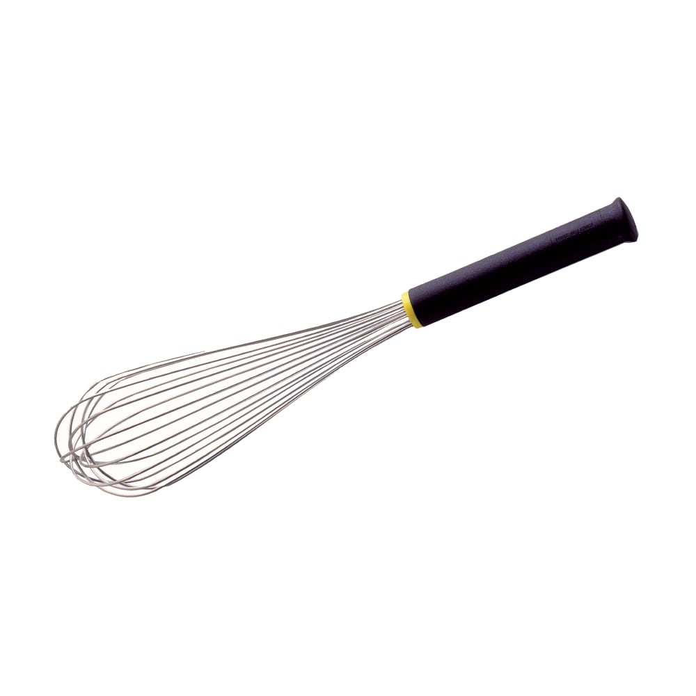 Matfer Bourgeat 111025 Exoglass® 16" Piano Wire Whisk, Heat Resistant to 430 F, Stainless Steel/Insulated Handle