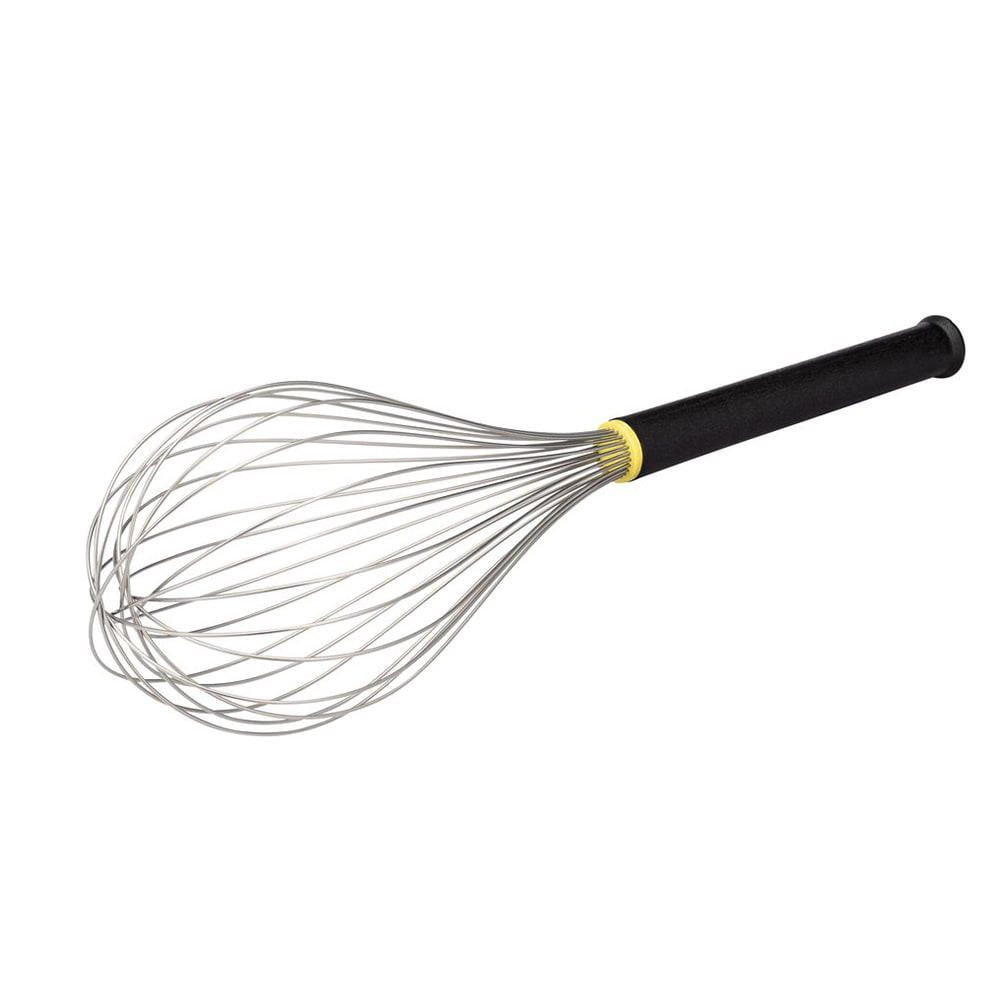 Matfer Bourgeat 111046 Exoglass® 17 3/4" Egg Whisk, Heat Resistant to 430 F, Stainless Steel/Insulated Handle