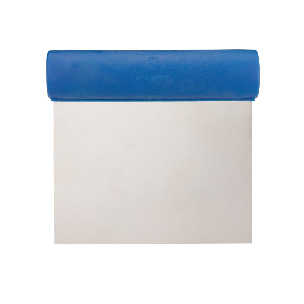 Matfer Bourgeat 112900 Dough Scraper w/ Polyamide Handle - 4 3/8" x 4 1/2", Stainless Steel