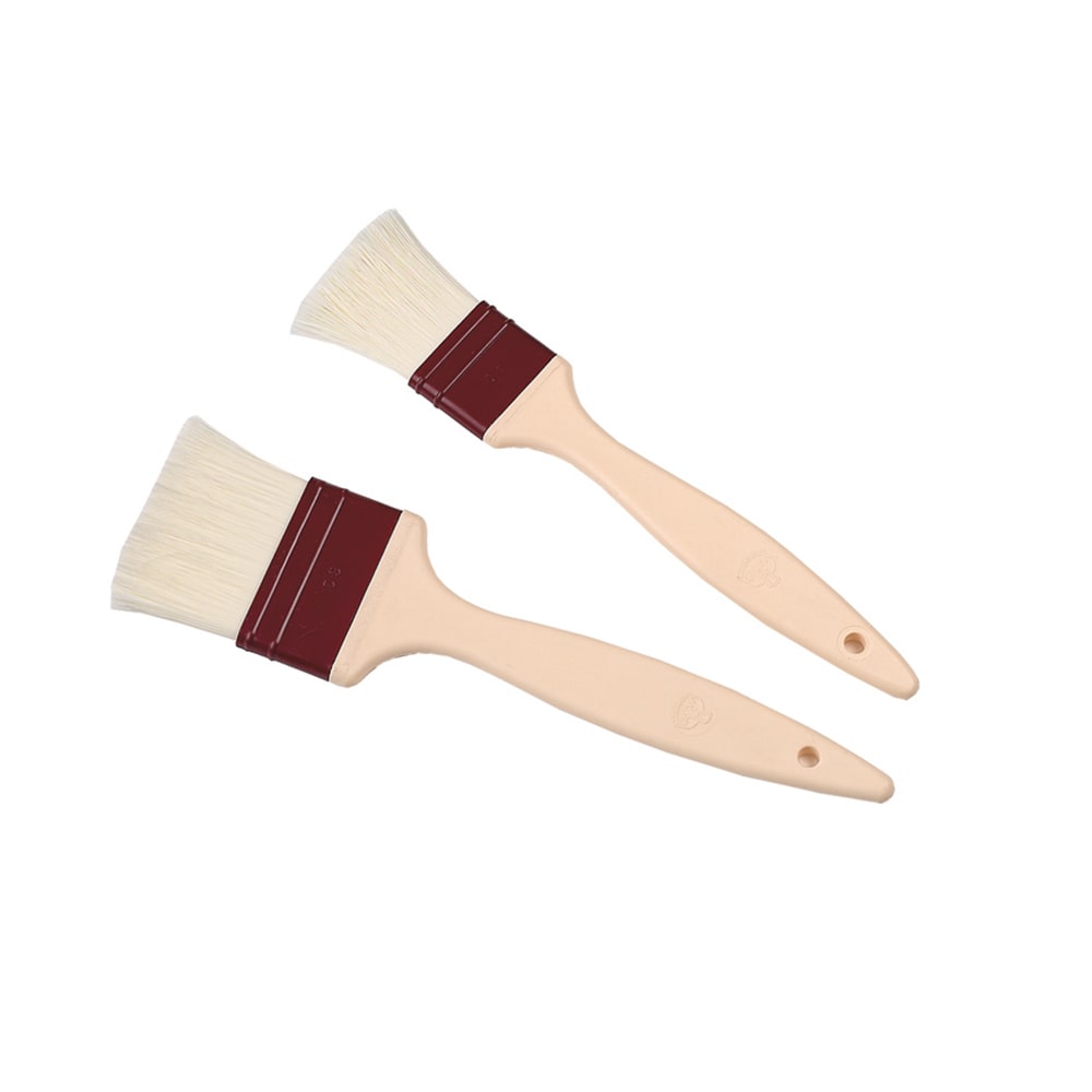 Matfer Bourgeat 116006 2" Flat Pastry Brush - Polyamide Fiber Bristles, Plastic Handle