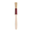 Matfer Bourgeat 116020 1/2" Flat Pastry Brush - Natural Bristles, Plastic Handle thumbnail 3