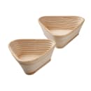 Matfer Bourgeat 118525 7" x 7 1/4" Banneton Dough Proofing Basket - Willow, Beige thumbnail 4