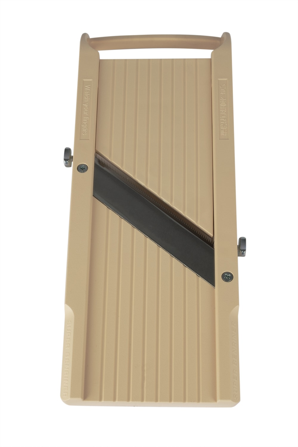 Benriner 186706 Big Beni Mandoline Slicer w/ (3) Stainless Steel Blades & Safety Pusher - Polypropylene