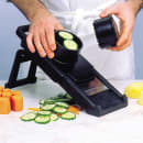 Matfer Bourgeat 215060 Mandoline Slicer w/ (2) Pushers & (3) Julienne Stainless Steel Blades - Composite Frame, Black thumbnail 9