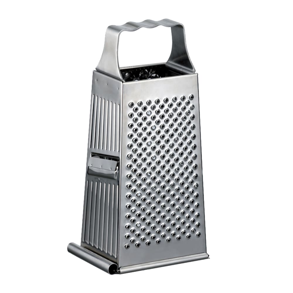 Matfer Bourgeat 215431 4 Sided Manual Grater w/ Handle - 7 1/2" x 4 1/8", Stainless Steel