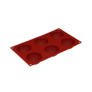 Matfer Bourgeat 257904 Gastroflex® Half Sphere Mold w/ 6 Sections - Silicone thumbnail 2
