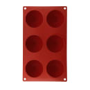 Matfer Bourgeat 257904 Gastroflex® Half Sphere Mold w/ 6 Sections - Silicone thumbnail 3