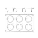 Matfer Bourgeat 257915 6 Compartment Muffin Mold, Silicone thumbnail 6