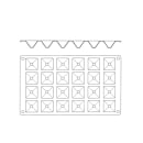 Matfer Bourgeat 257920 Gastroflex® Mini Pyramid Mold w/ 24 Sections - Silicone thumbnail 2