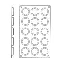 Matfer Bourgeat 257922 Gastroflex® Mini Tartlet Mold w/ 15 Sections - Silicone thumbnail 2