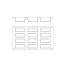 Matfer Bourgeat 257985 Gastroflex® Mini Cake Mold w/ 12 Sections - Silicone thumbnail 6