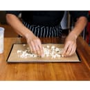 Matfer Bourgeat 310101 1/2 Half Size Oven Baking Sheet - 15 3/4" x 12", Blue Steel thumbnail 3