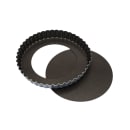 Matfer Bourgeat 332221 Exopan® 6 1/3" Round Fluted Tart Mold w/ Removable Bottom - Non-Stick, Steel thumbnail 2