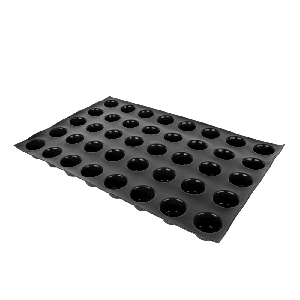 Sasa Demarle Mini Muffin Mold w/ 40 Sections - Silicone, Black (336023)